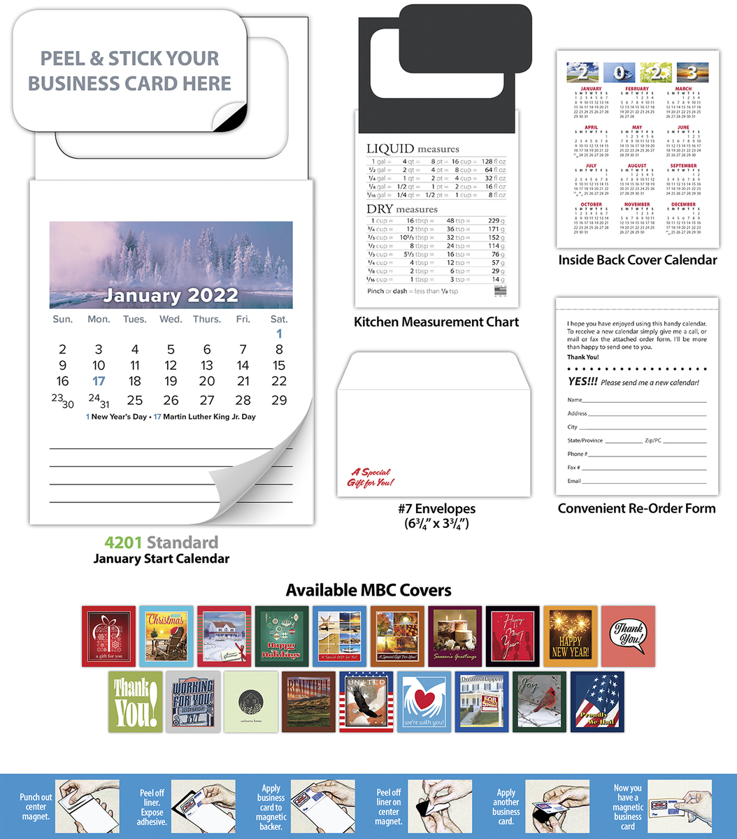 Business Card Calendars Promo Solutions